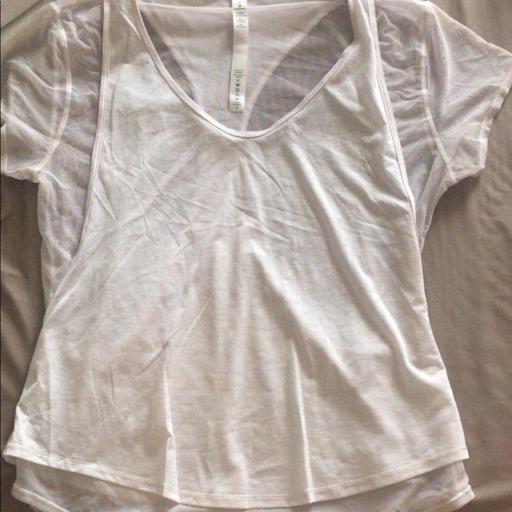 Lululemon Mesh Overlay Tee